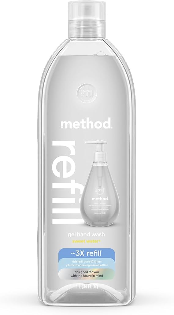 method Gel Hand Wash Refill, Sweet Water, 34 fl oz