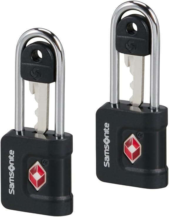 Samsonite TA Revolution – TSA Key Lock (Set of 2), Secure Luggage Lock for suitcases & Bags, Black