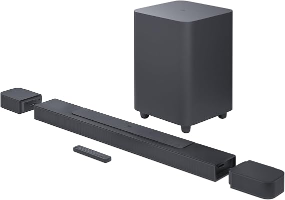 JBL Bar 700: 5.1-Channel soundbar with Detachable Surround Speakers and Dolby Atmos, Black