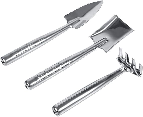 Hand Shovel Scoop, Gardening Tool, 3 Pieces, Garden Making Hand Tools, Transplanting Scoop, Stainless Steel, Garden Supplies, Scoop Stainless Steel
