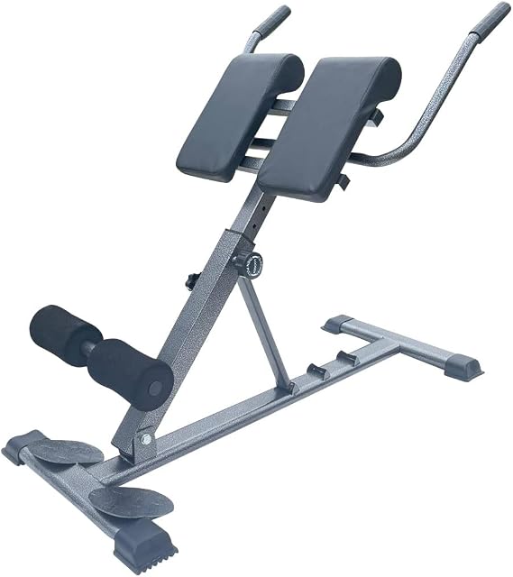 X Factor Hyperextension Roman Chair Hyper Bench Hyper Back Multi-Functional Bench - Adjustable AB Back Exercise Bench Abdominal Core Strength Training Body Workout with Dip Station Home Gym Foldable