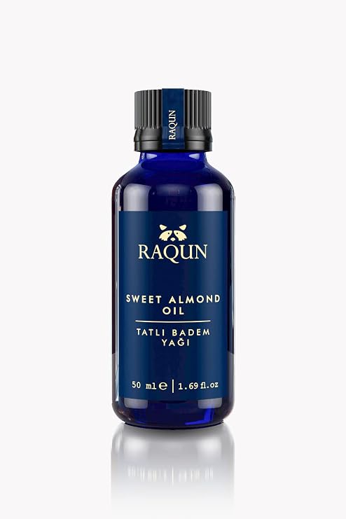 RAQUN Sweet Almond Oil 50ml 100% Pure and Natural