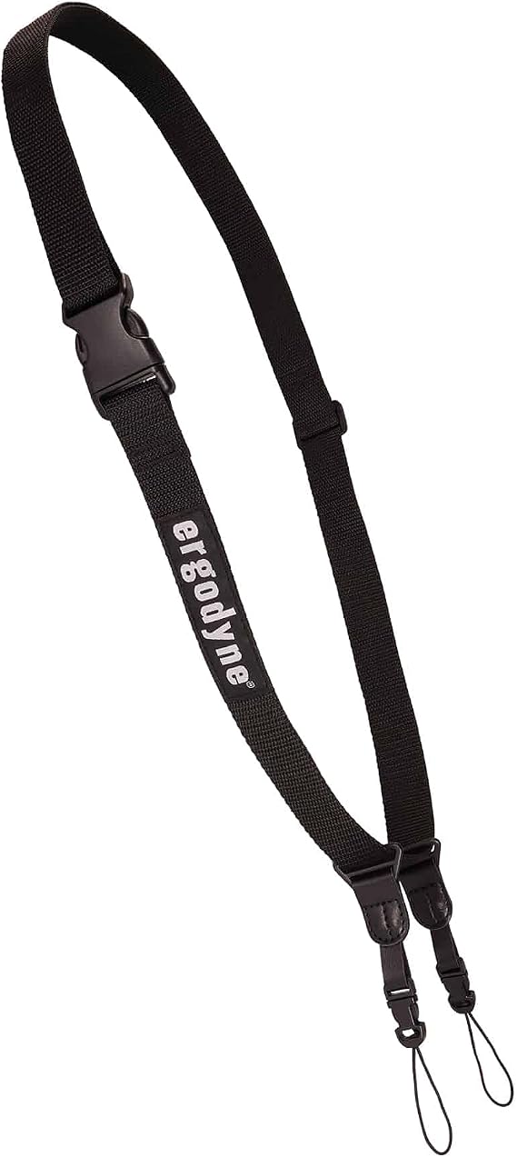 Ergodyne Squids 3134 Barcode Scanner Harness, Sling Style, Tethering Lanyard for Bar Code Scanners , Black
