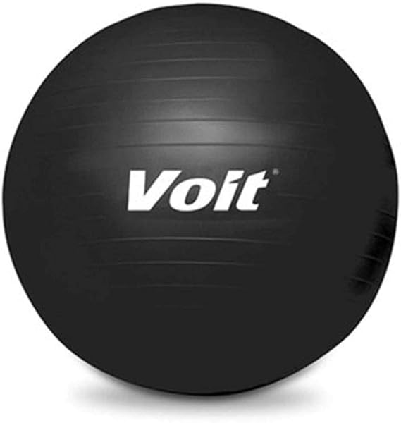 Voit T5406 65 cm Pilates Topu + Pompa Hediyeli Unisex, Siyah, Tek Beden