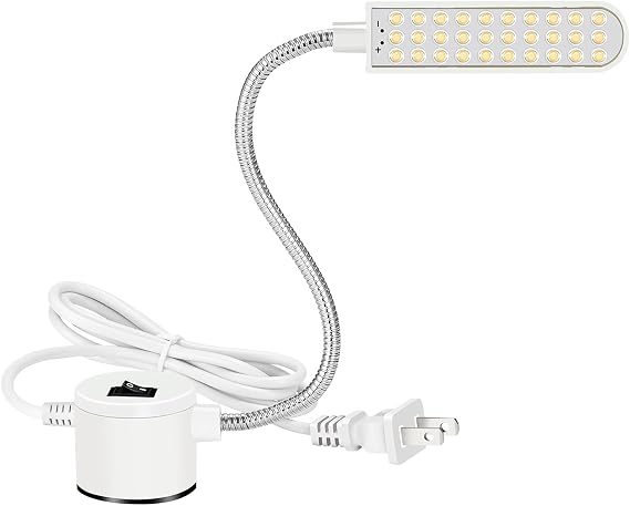 LED Gooseneck Sewing Machine Light with Magnetic Base