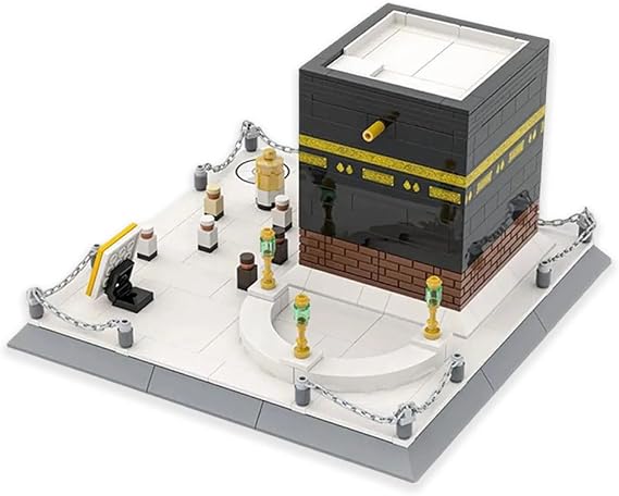 Islamic Mosque Kaaba Building Blocks Set, Mecca Mosque Model Construction Toy, Islamic muslim blocks hajj Architecture DIY Bricks for Teen & Adults, Educational & Collectible Gift