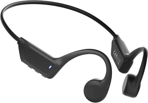 New Waterproof Open-Ear Bone Conduction Headphones - Bluetooth 6.0, Long Battery Life, Ultra-Light Wireless Headset with Stable Connection, Ideal for Running, Cycling, Workout, Hiking
