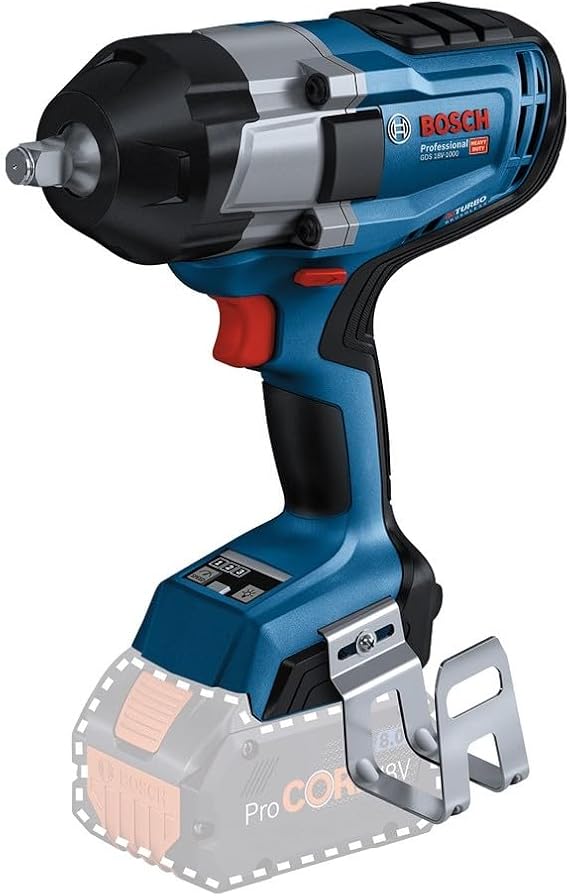 Bosch Professional 18V System BITURBO Cordless Impact Driver GDS 18V-1000 (1000 Nm Tightening Torque, 1600 Nm Breakaway Torque, Without Battery/Charger)