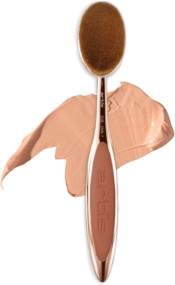 Artis Elite Oval 7 Brush - Oval Makeup Brush - Foundation Brush - Foundation, Makeup, Skincare - Use With Liquids, Powders, Creams - Airbrush Finish - Foundation Applicator - Blender Brush - Rose Gold