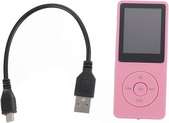 Pink 8gb Mp3 Player with Screen, Lossless Audio and Video Playback