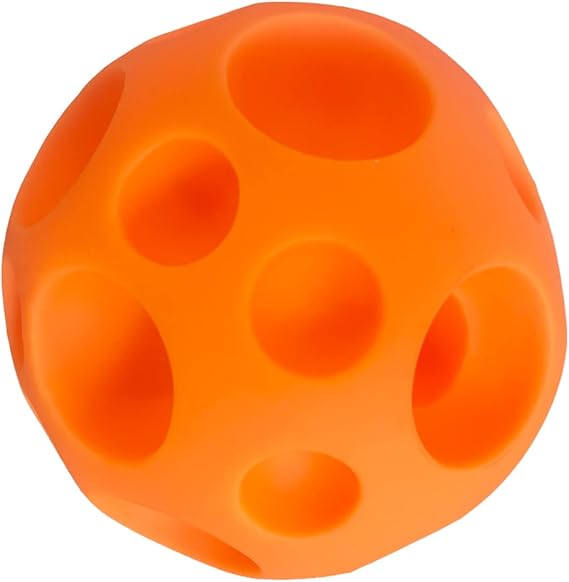 Large Treat Dispensing Ball for Dogs Pigs Rabbits or Other Pets (Orange)