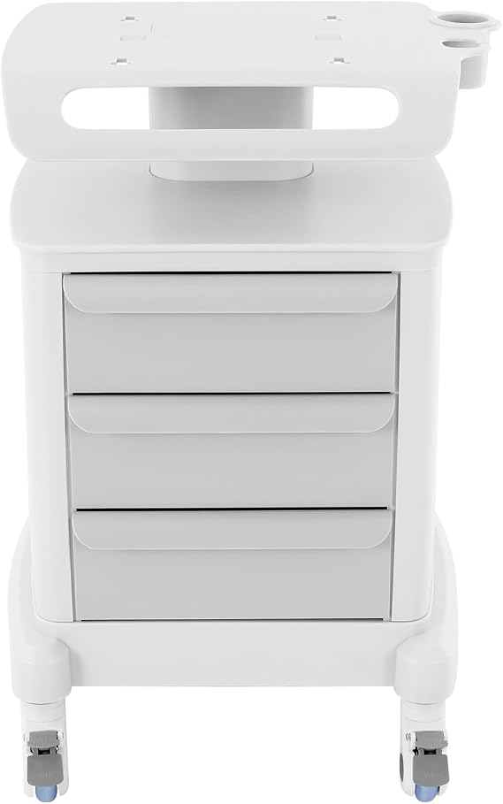 Mobile Medical Trolley Cart with 3 Drawers