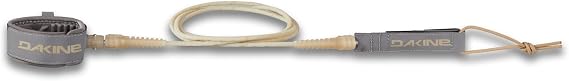 Dakine Comp Plus Surfboard Leash 6ft, Durable Surf Leash with Urethane Dura-Cord, Strong Surf Board Leash with Ankle Cuff and Stainless Steel Swivels
