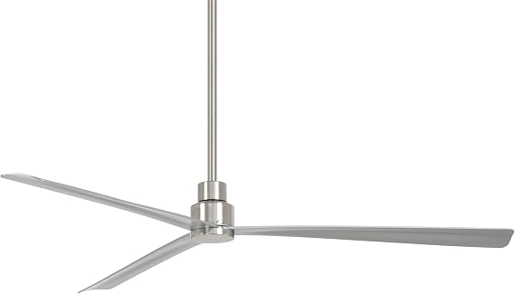 MINKA-AIRE Simple XL 65" Outdoor Ceiling Fan F789-BNW - Brushed Nickel Wet