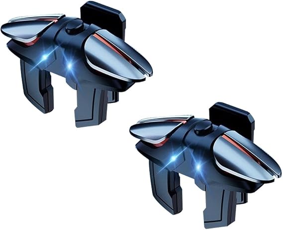Mobile Game Controller 4 Trigger Gamepad Mobile Game Buttons, Compatible with Android iOS