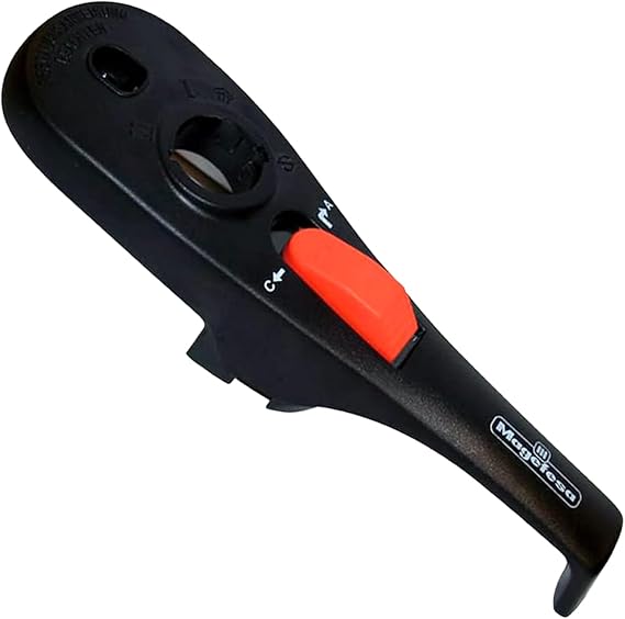 MAGEFESA 09REMEMAFPP Upper Handle compatible with the MAGEFESA PRACTIKA PLUS pressure cooker models of 4.2, 6.3, and 8 Quarts, original replacement from the manufacturer.