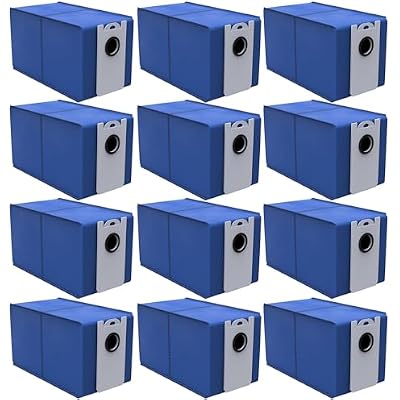 12 Pack Replacement Dust Bags Compatible With bObsweep UltraVision Self-emptying Robot Vacuum Cleaner,Disposable Dust Bag