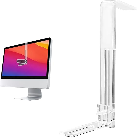 Webcam Mount for Monitor,1/4" Screw Universal Clip-On Holder | for Logitech Brio,OBSBOT,Nexigo Webcams,New upgrade, width 3CM ,supports monitors 13-35 inches (0.2-0.98 inches thick)