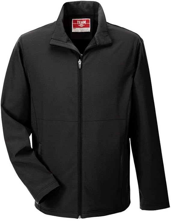 Team 365 Mens Leader Soft Shell Jacket (-Large, Black)