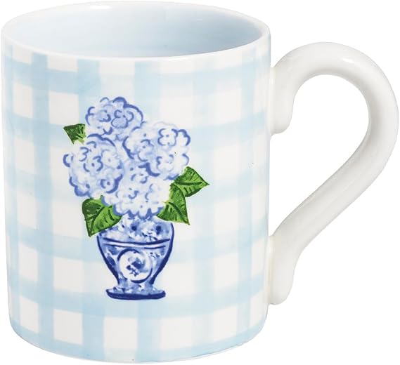 Mud Pie Ceramic Hydrangea Mug