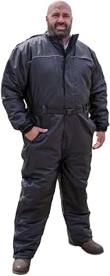 Mossi, Parent-790, Mens One Piece Snowsuit 1 Piece Snow Suit Black Winter Snowmobile Hunting