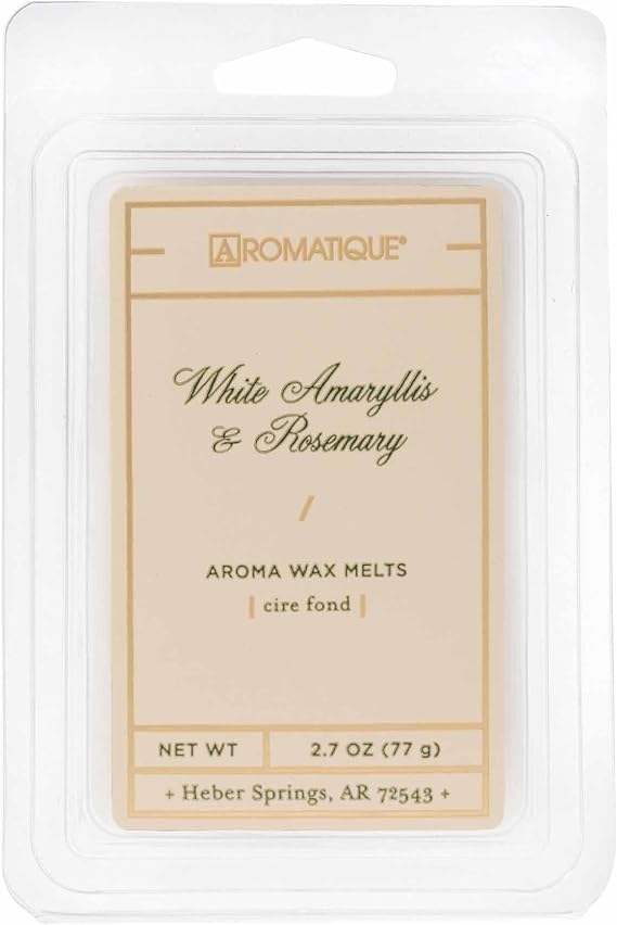 Aromatique Aroma Wax Melts Tray, White Amaryllis & Rosemary, 2.7 Ounce