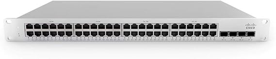 CISCO DESIGNED Meraki MS225-48FP Cloud-Managed Stackable Access Switches Designed for The Branch and Campus, Base Unit (MS225-48FP-HW)