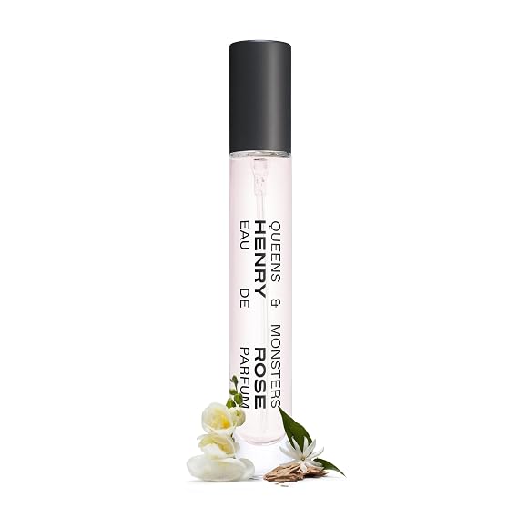 Henry Rose Travel Perfume for Women & Men - Mini Fragrance Mist with Neroli, Jasmine & Vanilla - Non Toxic, Floral Perfume and Unisex Fragrance - Queens & Monsters (0.27 fl oz)
