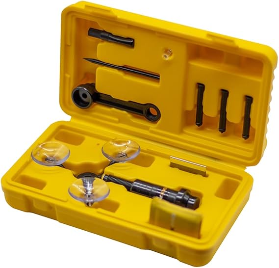 Rockpro Windshield Repair Kit Auto Glass Crack & Rock Chip Fix Tool for Car Window DIY Professional Resin System for Bullseyes, Stars, Combo Breaks Fast & Easy Fix