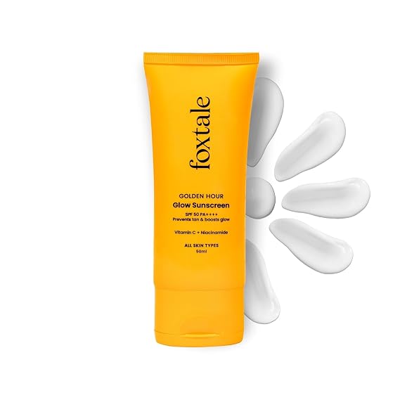 FoxTale Spf 50 Vitamin C Glow Sunscreen With Pa+++& Niacinamide (1)