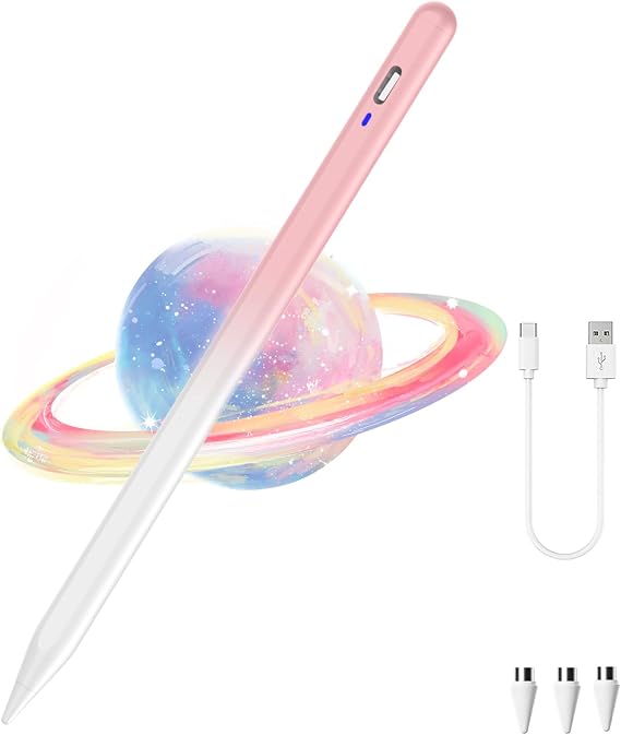Stylus Pen for Android Tablet, Tablet Pencil for iOS/Android,Gradient Pink