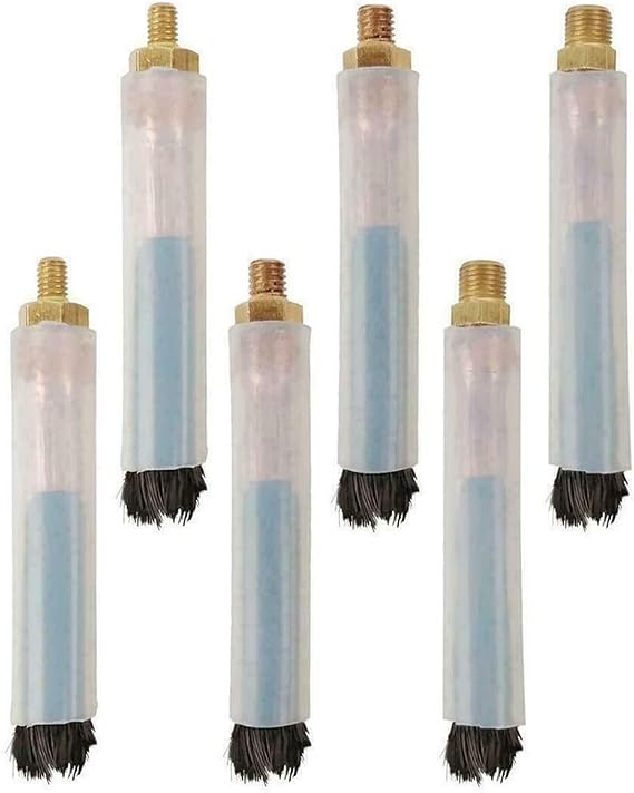 Carbon Fiber Weld Cleaning Brushes for Wig MIG MAG TIG Stainless Steel Seam Polishing with Acid Resistant Copper Bristles, 2 Pack(M10)