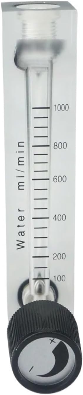 1-1000LPM Fit 6/8/10/12mm Tube LZM-6T Liquid Water Flowmeter Rotameter with Valve(4-40mL Per min,Fit Tube OD 12mm)