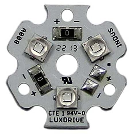Cree Xlamp XP-E2 Green 3-Up (Triple) LED Star
