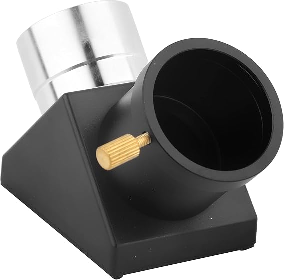Diagonal Mirror,1.25" 90 Degree Diagonal Mirror Adapter Erecting Image Prism Optical Zeniths Mirror for 1.25inch Telescope Eyepiece
