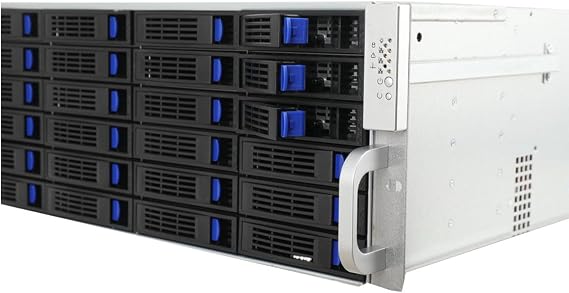 Server Case 4U, 4U Server Chassis with 24 Hard-Drive, 4U Rack Mount PC Case