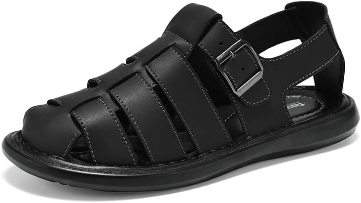 Men's Outdoor Hiking Sandals Closed Toe Water Sandals Casual Lightweight Summer Beach