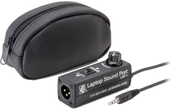 DSAN Laptop Sound Port Compact Adapter with Ground Lift Switch