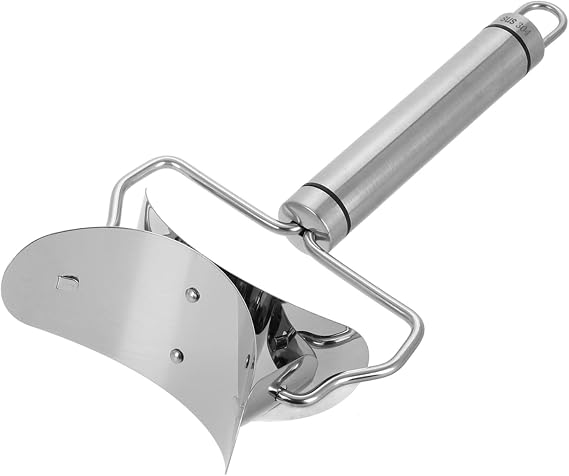 Stainless Steel Dumpling Maker with Handle, Manual Dough Press