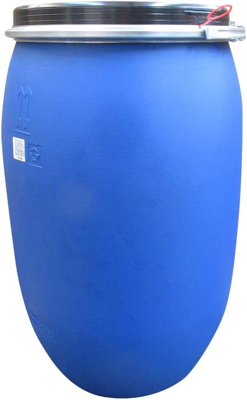 KetoPlastics 220 Litre 48 Gallon Plastic Drum Barrel Container For Shipping Waste Feed Food