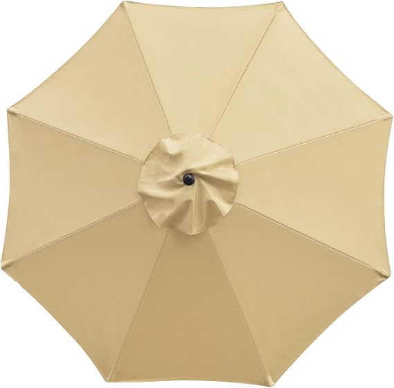 Sunnyglade 9ft Patio Umbrella Replacement Canopy Market Umbrella Top Outdoor Umbrella Canopy with 8 Ribs