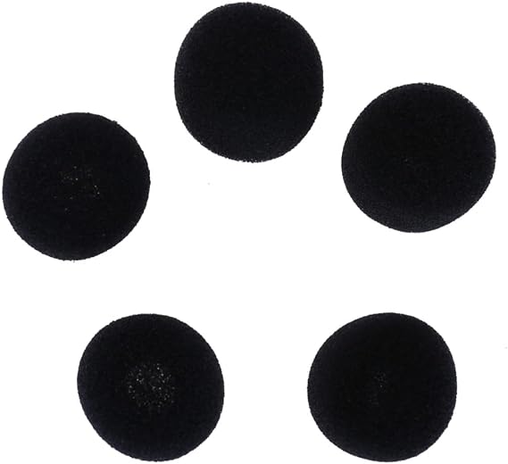 Microphone pad microphone sponge microphone pad collar microphone sponge headphone microphone sponge podium microphone sponge (Black)