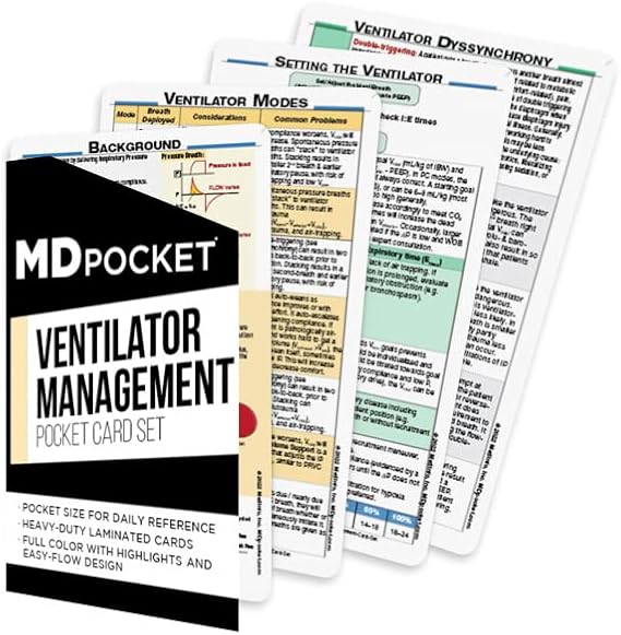 MDpocket Ventilator Management Card Set