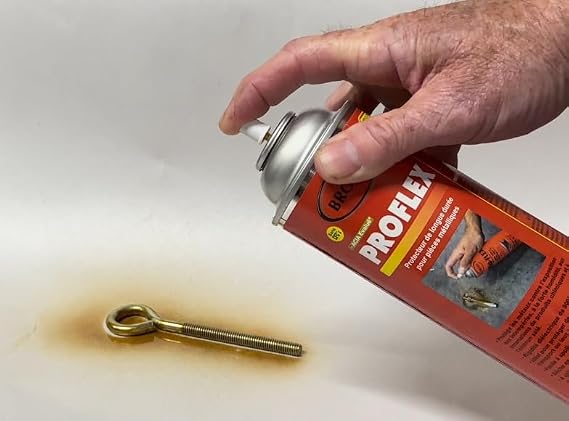 Brodi Proflex - Spray on Long-Term Metal Parts Protector with Flexible, Non-Tacky Coating - Dust Resistant, Crack and Peel Resistant