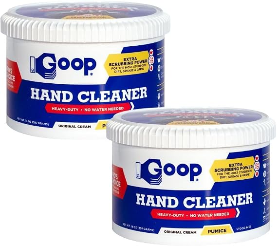GOOP Multi-Purpose Waterless Hand Cleaner with Pumice - 14 oz Can (Pack of 2)