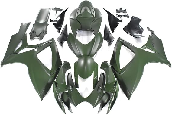 Army Green Fairings For Suzuki 2006 2007 GSXR600 GSXR750 K6 06 07 Body Kit