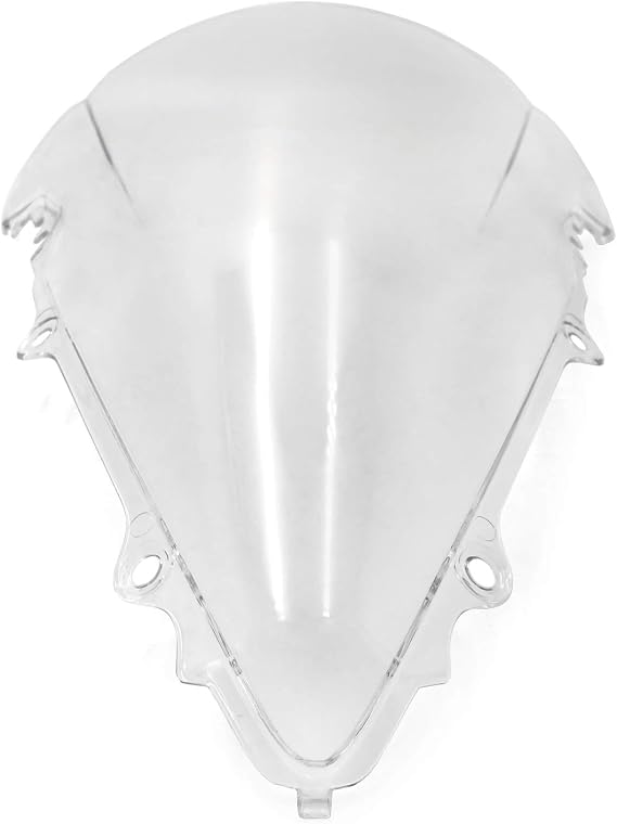 PMMA Double Bubble Clear Windscreen Windshield Compatible with YZF R6 2003-2005/ YZF R6S 2006-2009 [P/N:CFP-1178-3-CL]