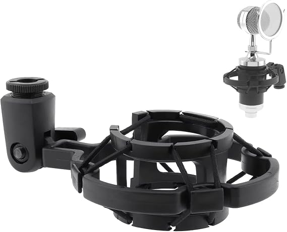 Microcase Yayın Stüdyo için Mikrofon Tutucu Plastik Shock Mount - AL4724