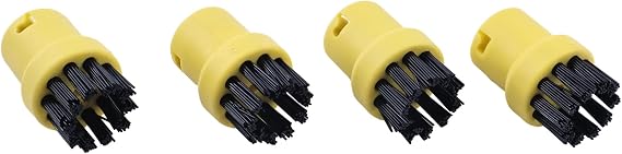 4Pack Round Brush Set 2.863-264.0 28632640 Compatible with Karcher SC Steam Cleaner