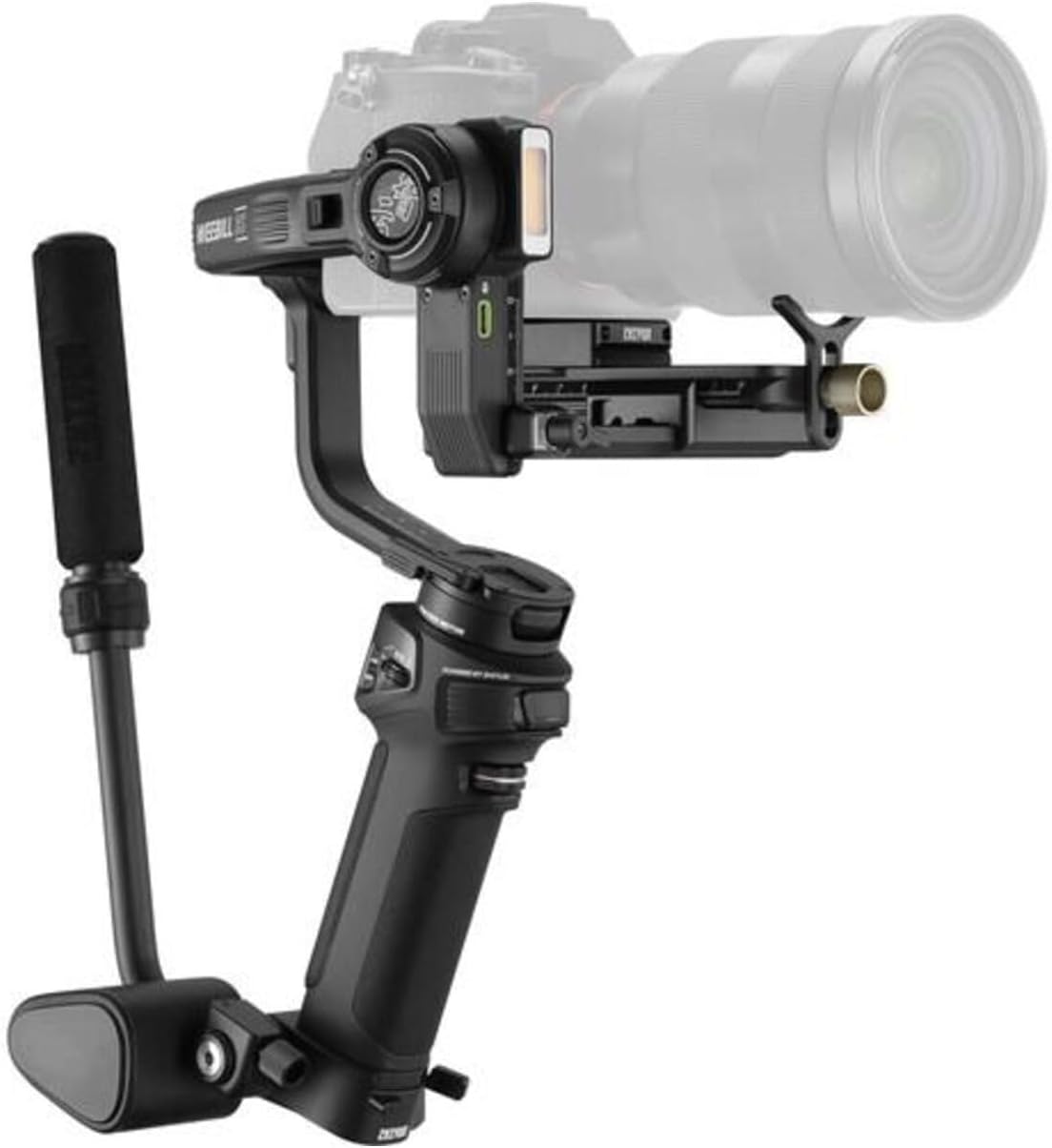 WEABILL 3S COMBO Handheld Camera 3 Axis Gimbal Stabilizer Quick Release Built-in Dou Light PD Fast Charging Battery Max. 3kg6.6Lbs Replacement for Sony Nikon DSLR Mirrorless Cameras